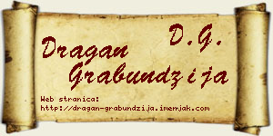 Dragan Grabundžija vizit kartica